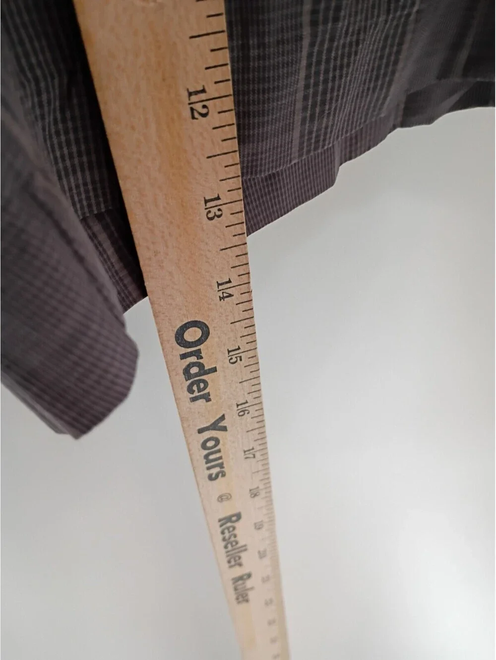 Foundry Shorts Mens 52 Gray Plaid Chino Golf Casual Lightweight Big And Tall